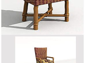 創意藤椅簡約休閑椅3d模型75設計圖下載 圖片0.35mb 沙發庫 模型素材