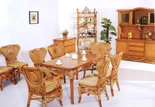 【藤家具 藤椅 藤沙發 藤搖椅 藤吊椅 CS-026帝豪餐椅餐臺】價格,廠家,批發,椅、凳、榻